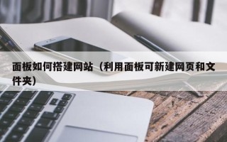 桂阳面板如何搭建网站（利用面板可新建网页和文件夹）