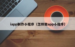 桂阳iapp制作小程序（怎样做app小程序）